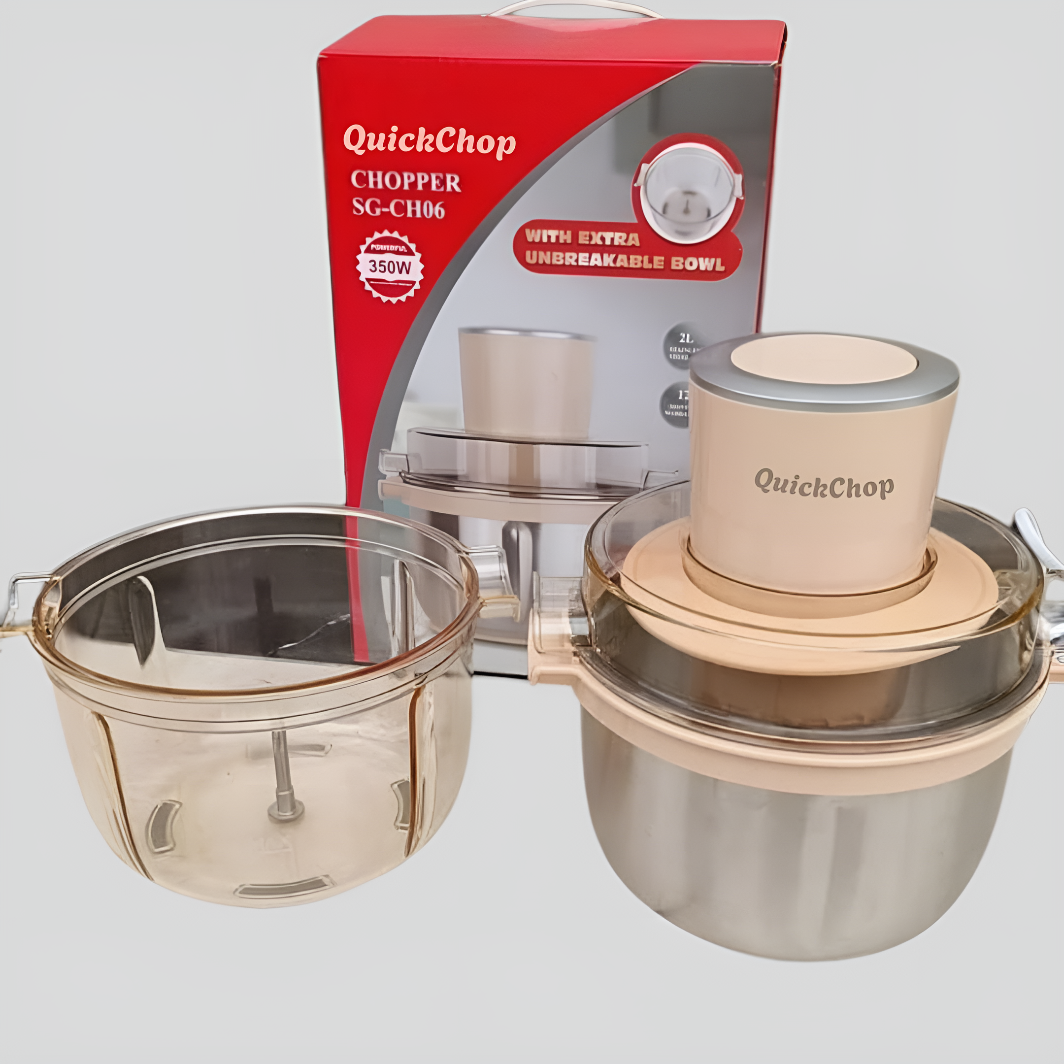 QuickChop™ | Rostfri Matberedare