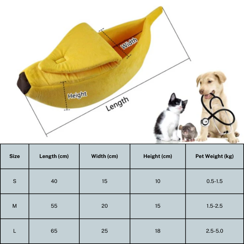 Mysig Banan Husdjursbädd™