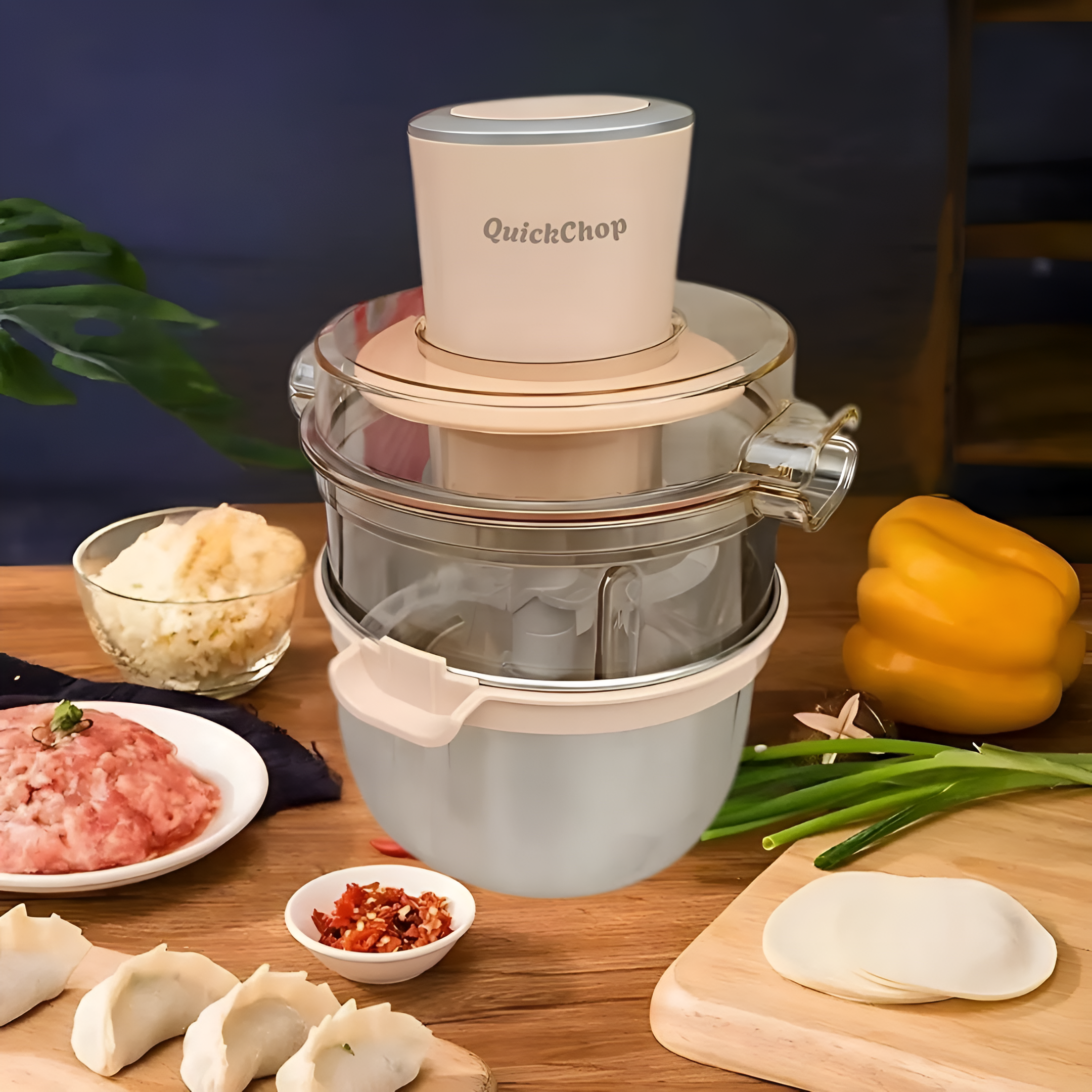 QuickChop™ | Rostfri Matberedare