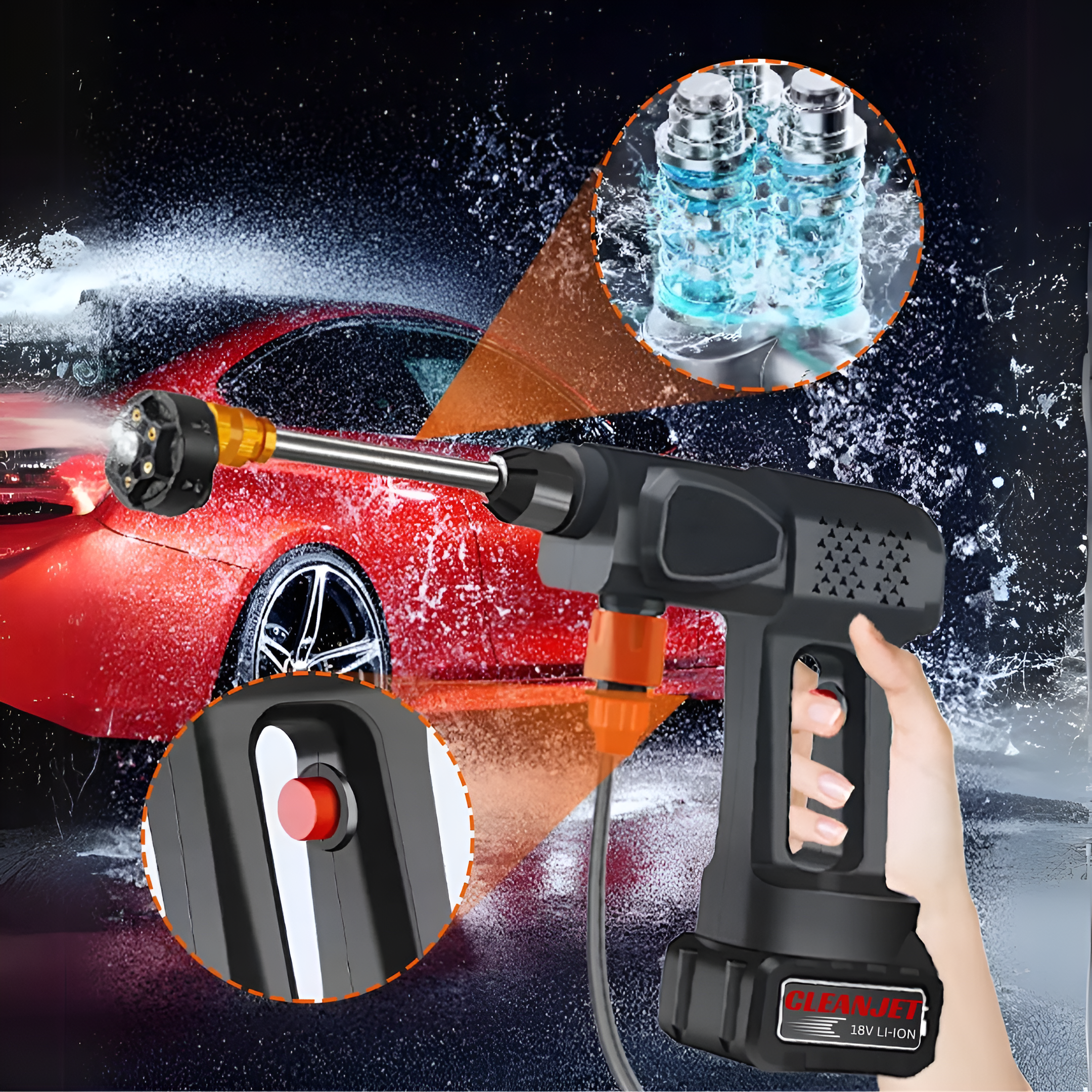 CleanJet™ | Trådlös Högtryckstvätt