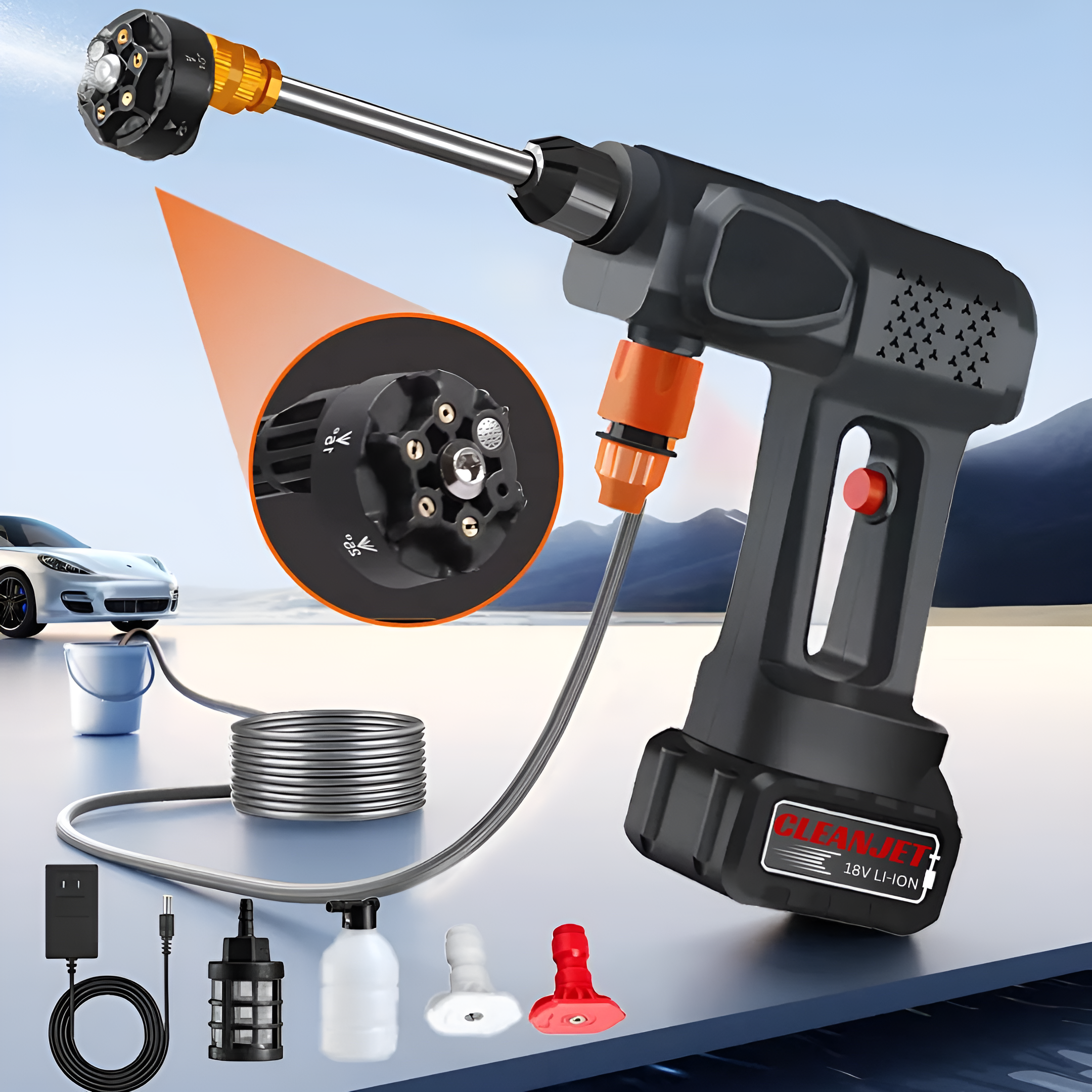 CleanJet™ | Trådlös Högtryckstvätt