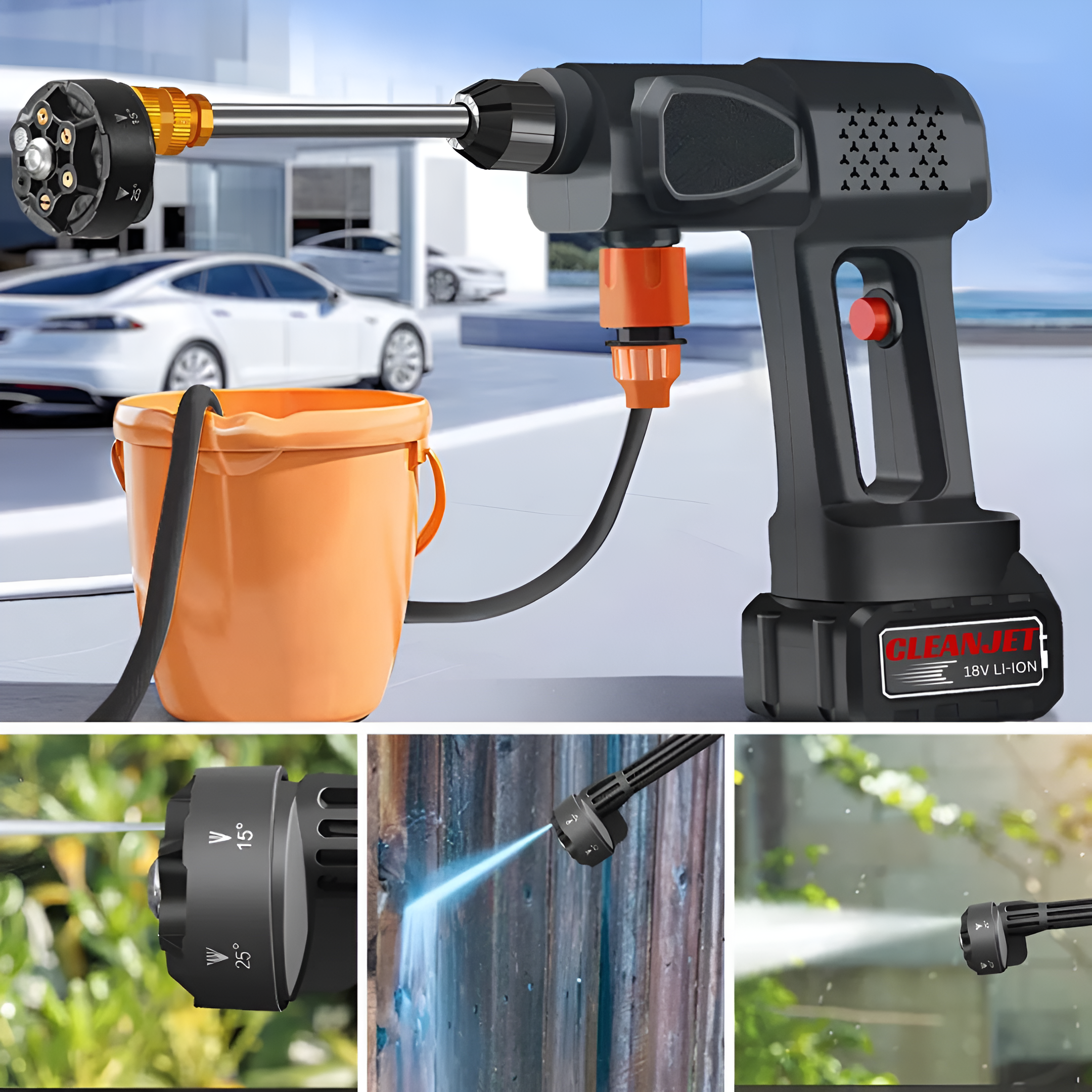 CleanJet™ | Trådlös Högtryckstvätt