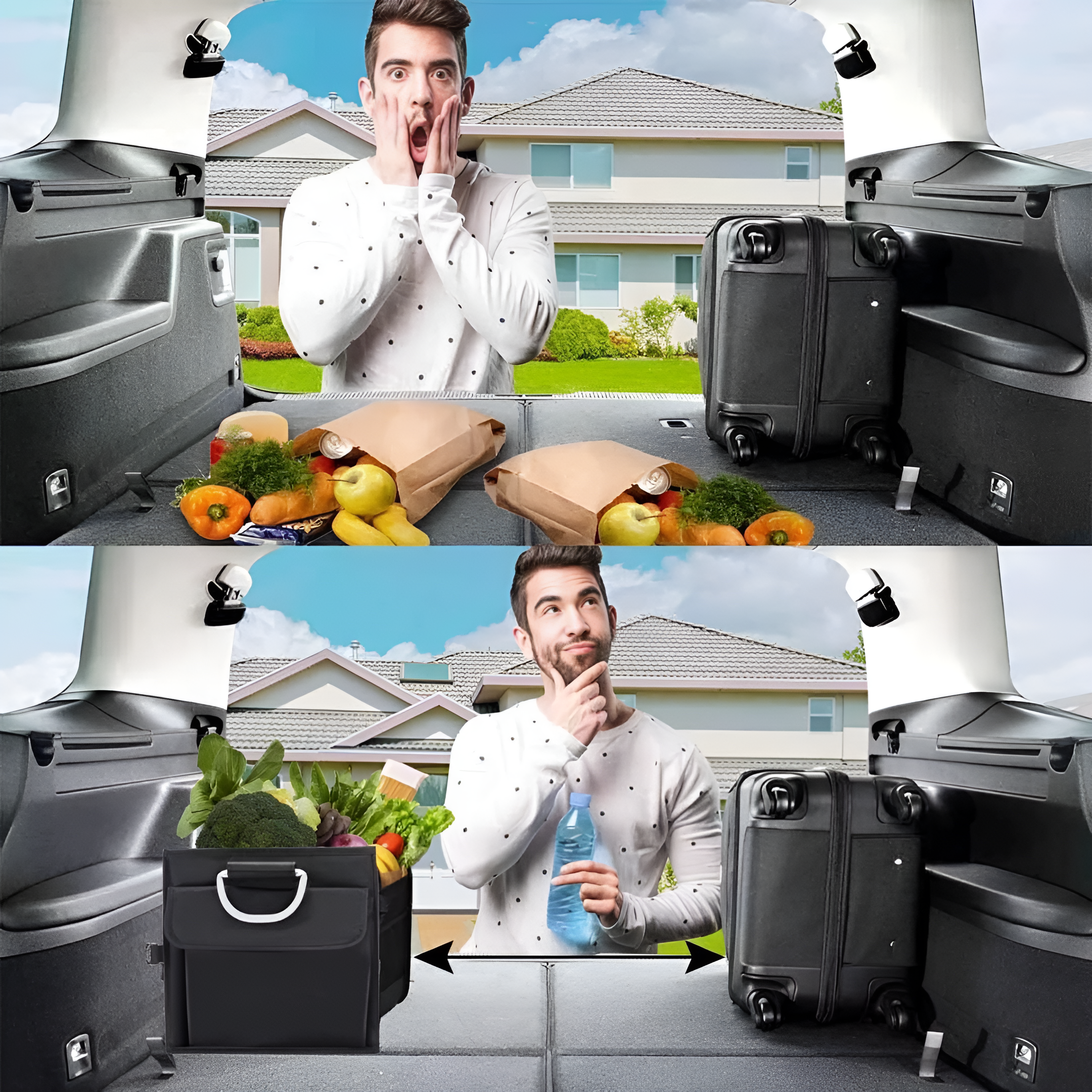 DriveNest™ | Hopfällbar Bagageutrymmesorganisatör