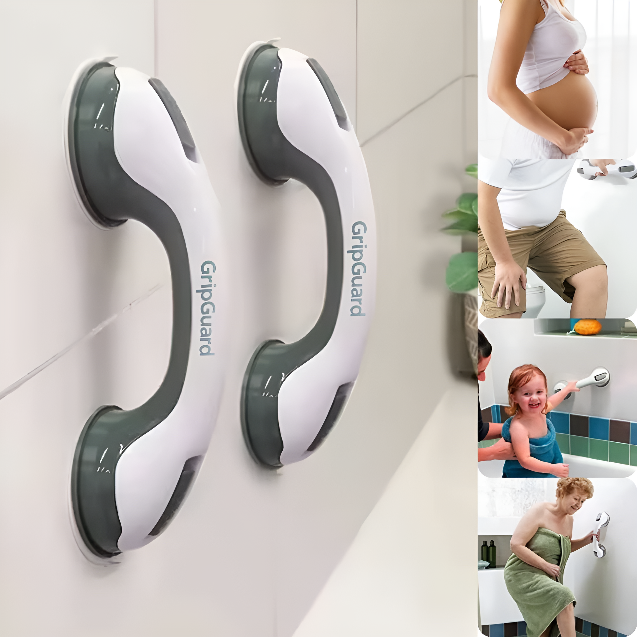 GripGuard™ | Halkfritt Säkerhetshandtag 1+1 GRATIS