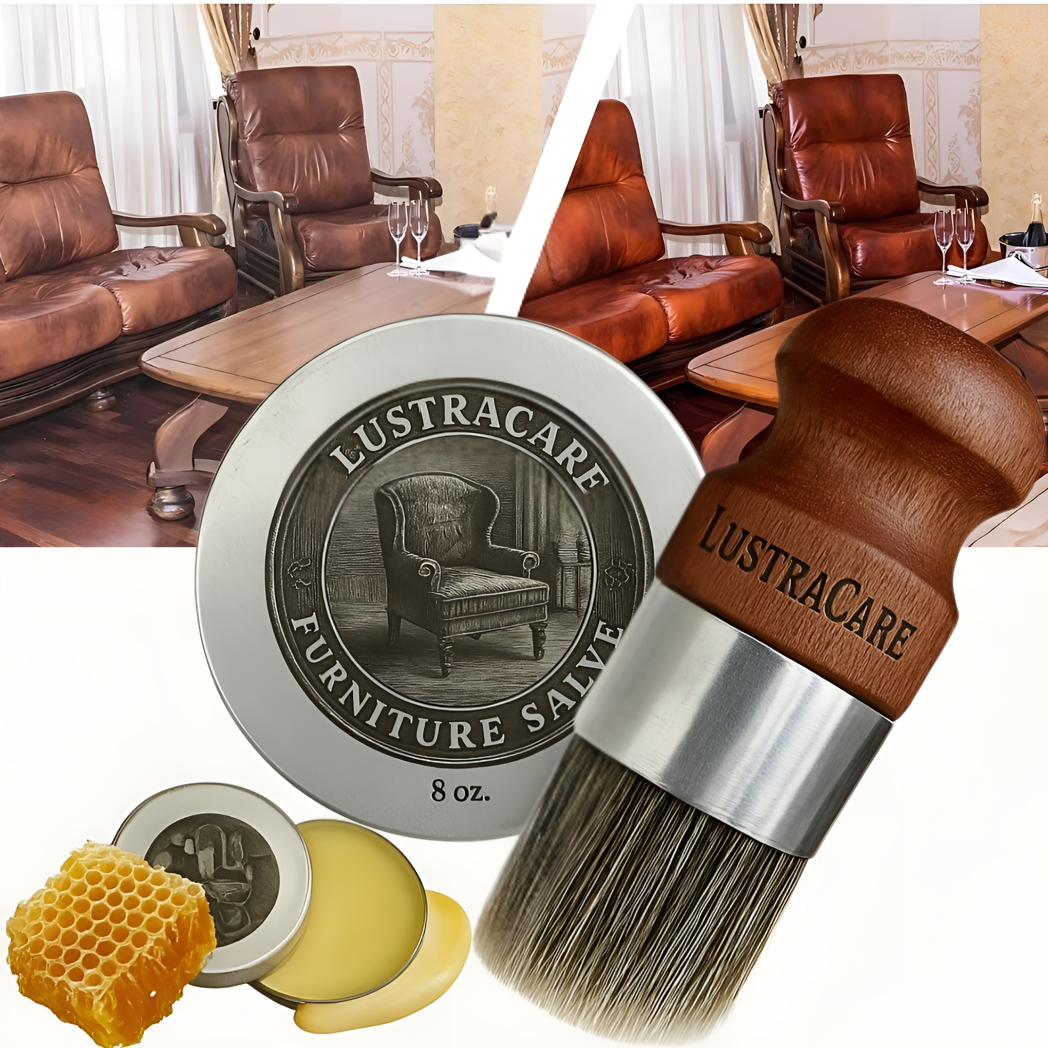 LustraCare™ | Läder och Trärestaureringskräm 1+1 GRATIS