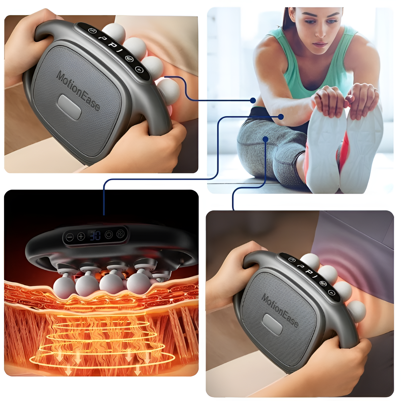 MotionEase™ | Högfrekvent Kroppsmassageapparat
