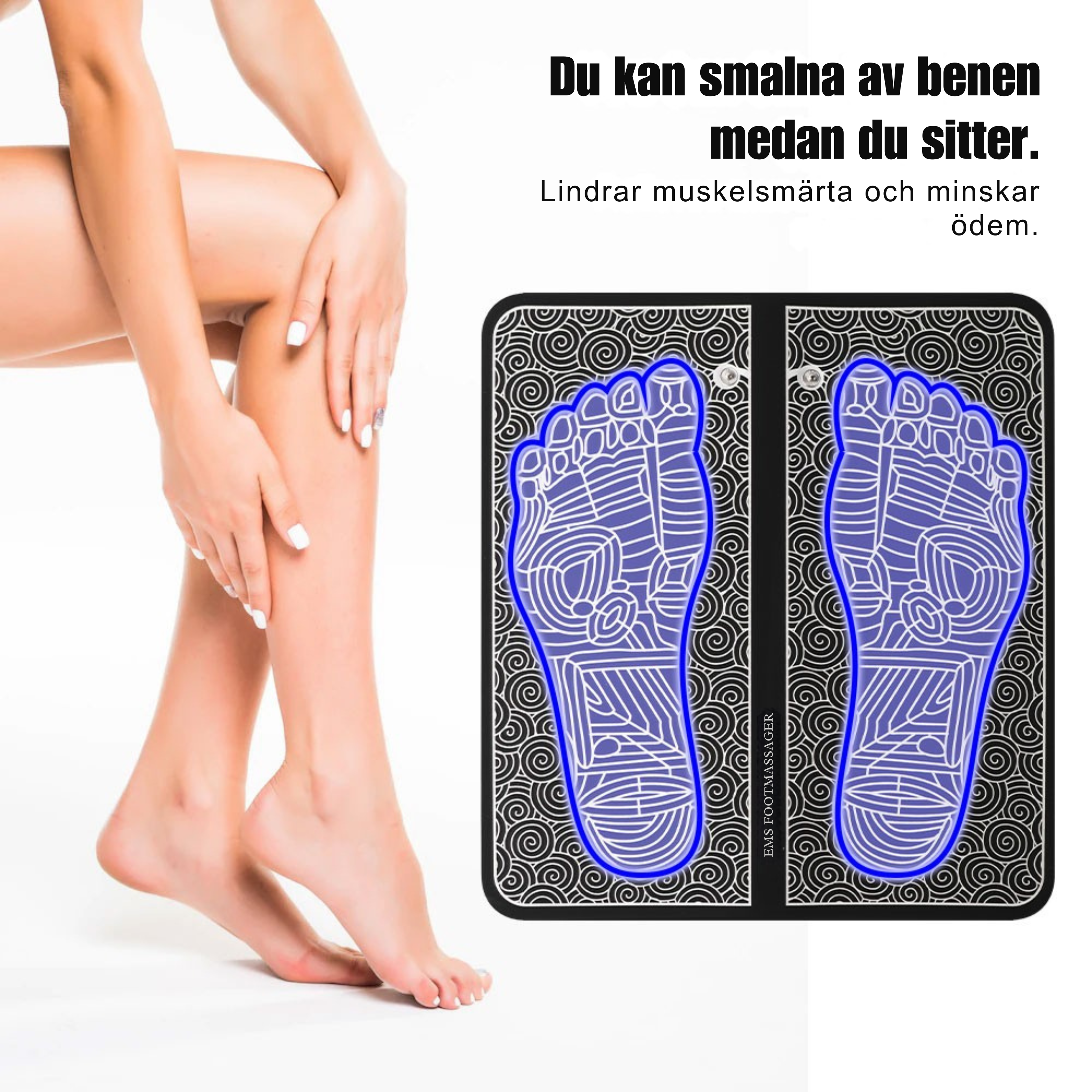 SootheSole™ Fotmassage-Matta med Fjärrkontroll