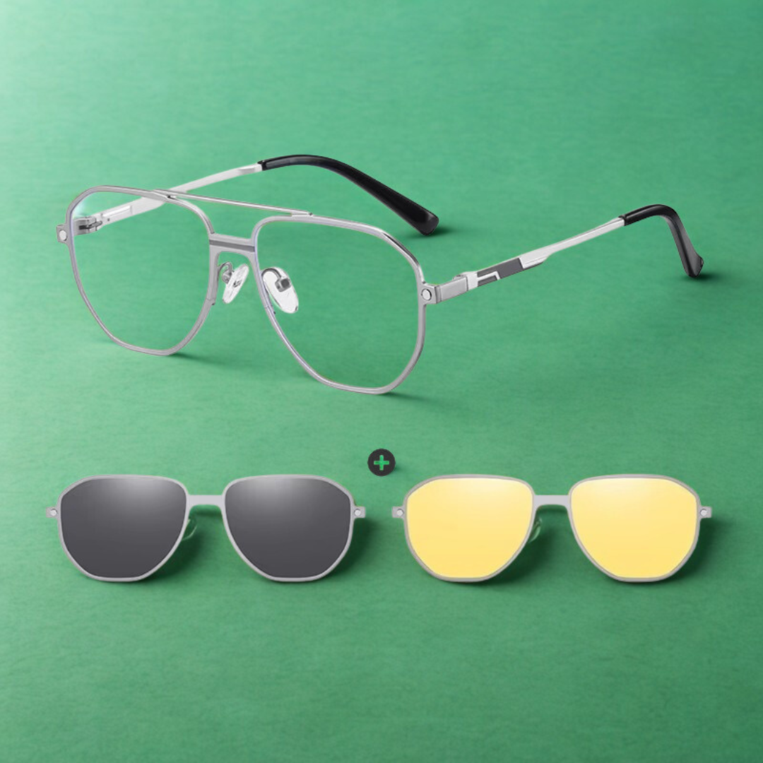 3-in-1 Magnetiska Clip-On Glasögon