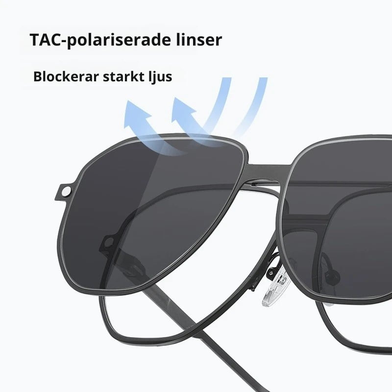 3-in-1 Magnetiska Clip-On Glasögon