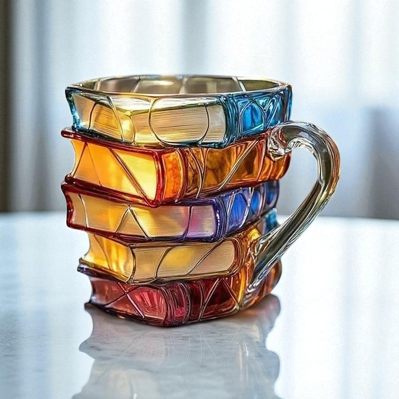 LuminaGlass™ Målad Bokmugg