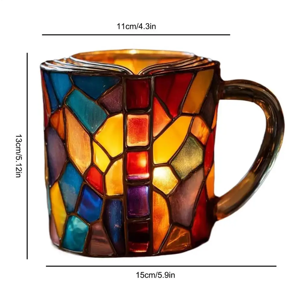 LuminaGlass™ Målad Bokmugg