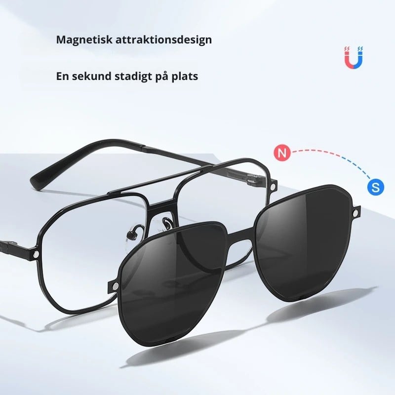 3-in-1 Magnetiska Clip-On Glasögon