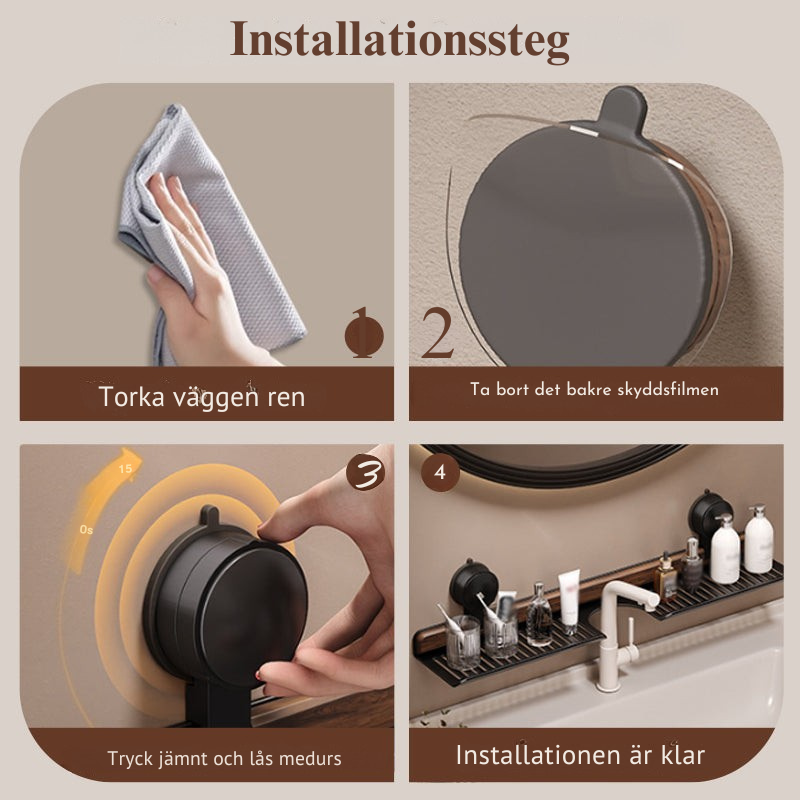 FaucetFit™ Väggmonterad Kranförvaring – Förvaringshylla för Handfat