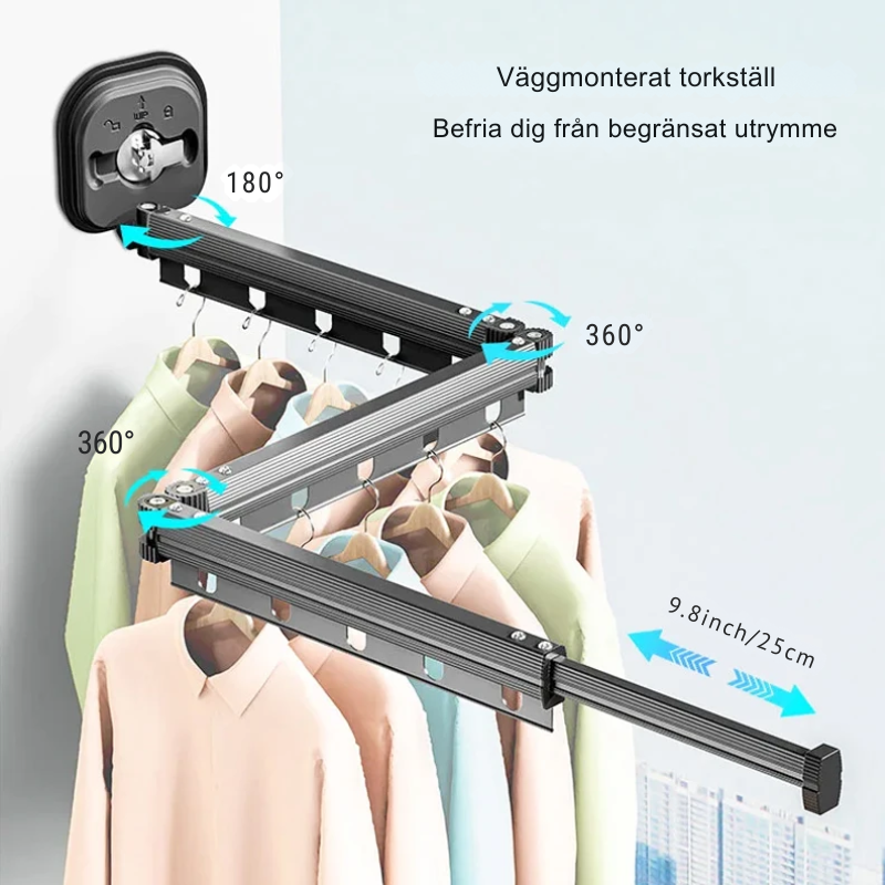 HangSlim™– Fällbart Väggtorkställ