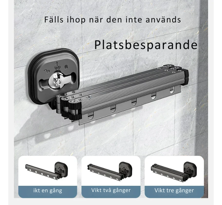 HangSlim™– Fällbart Väggtorkställ